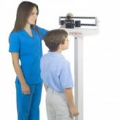 1910s Doctors' Medical Scale Mechanical Stand Up with Weights For